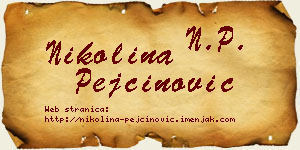 Nikolina Pejčinović vizit kartica